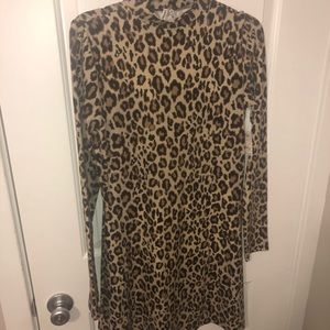 NWT! Long Sleeve Leopard Dress